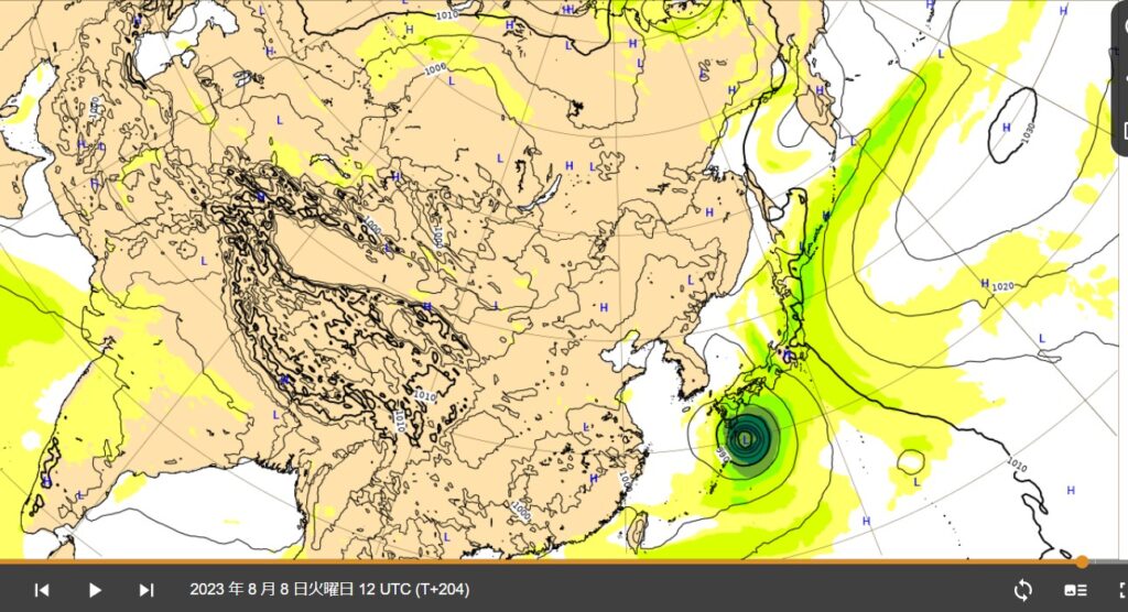 風6号2023たまご米軍進路予想＆ヨーロッパ情報と気象庁予測から沖縄へ接近はいつ？ヨーロッパ